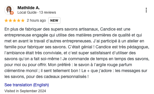 Atelier privé de fabrication de savons – Image 3